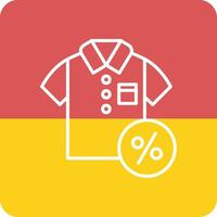 Discounted Tshirt Vector Icon