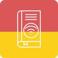 Wifi libro vector icono