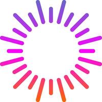 Fireworks Glyph Gradient Icon vector