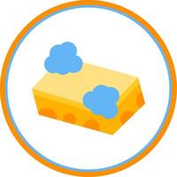 Sponge Flat Circle Uni Icon vector
