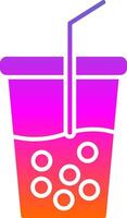 Soft Drink Glyph Gradient Icon vector