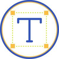 Font Flat Circle Uni Icon vector