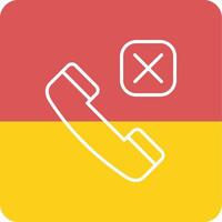 Call Rejected Vector Icon