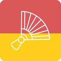 Chinese hand fan Vector Icon