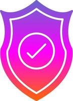 Safety Glyph Gradient Icon vector
