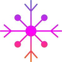 Snow Glyph Gradient Icon vector
