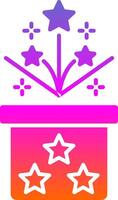 Magic Box Glyph Gradient Icon vector