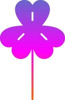 Clover Glyph Gradient Icon vector