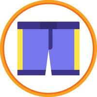 Underwear Flat Circle Uni Icon vector