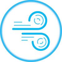 Wind Flat Circle Uni Icon vector