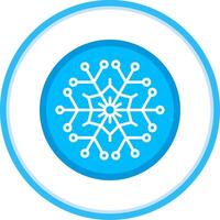 Winter Flat Circle Uni Icon vector
