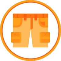 Cargo Flat Circle Uni Icon vector