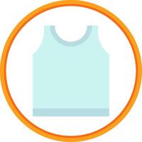 Top Flat Circle Uni Icon vector