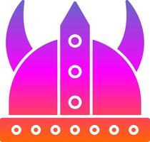 Viking Glyph Gradient Icon vector