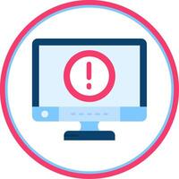 Error Flat Circle Uni Icon vector