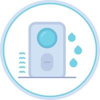 Humidifier Flat Circle Uni Icon vector