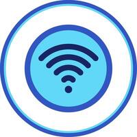 Wifi Flat Circle Uni Icon vector