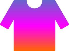 icono de gradiente de glifo de camisa vector