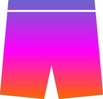 Shorts Glyph Gradient Icon vector