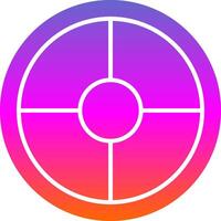 Weight Plates Glyph Gradient Icon vector