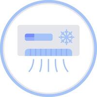 Conditioner Flat Circle Uni Icon vector