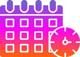 Routine Glyph Gradient Icon vector