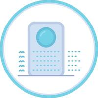 Purifier Flat Circle Uni Icon vector