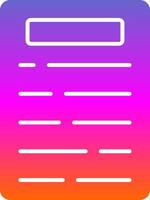 Contract Glyph Gradient Icon vector