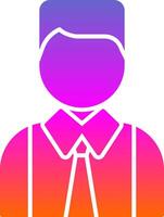 Avatar Glyph Gradient Icon vector