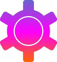 Gear Glyph Gradient Icon vector