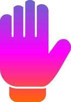 Gloves Glyph Gradient Icon vector