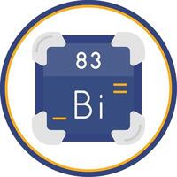 Bismuth Flat Circle Uni Icon vector