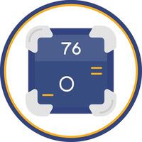 Osmium Flat Circle Uni Icon vector