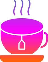 Tea Glyph Gradient Icon vector