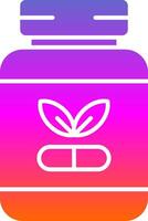 Supplements Glyph Gradient Icon vector