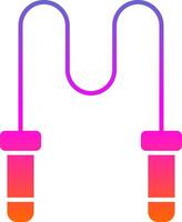 Skipping Rope Glyph Gradient Icon vector