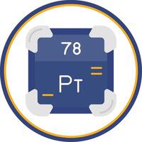 Platinum Flat Circle Uni Icon vector