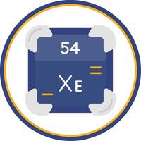 Xenon Flat Circle Uni Icon vector