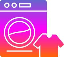 Laundry Glyph Gradient Icon vector