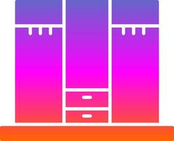 Closet Glyph Gradient Icon vector