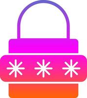 Password Glyph Gradient Icon vector