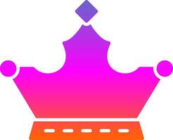 Monarchy Glyph Gradient Icon vector