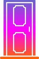 Door Glyph Gradient Icon vector