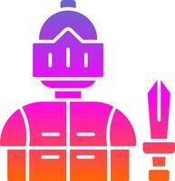 Knight Glyph Gradient Icon vector