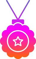 Medallion Glyph Gradient Icon vector