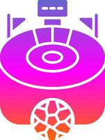 Stadium Glyph Gradient Icon vector