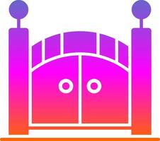Gate Glyph Gradient Icon vector