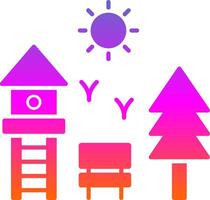 Playground Glyph Gradient Icon vector