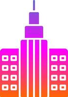 Skycraper Glyph Gradient Icon vector