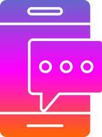 Pop Up Glyph Gradient Icon vector